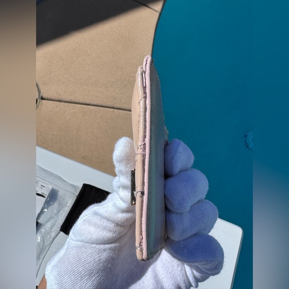 Versace Greca Goddess zippered card case Full Inclusion Blush Pink - Picture 5 of 12